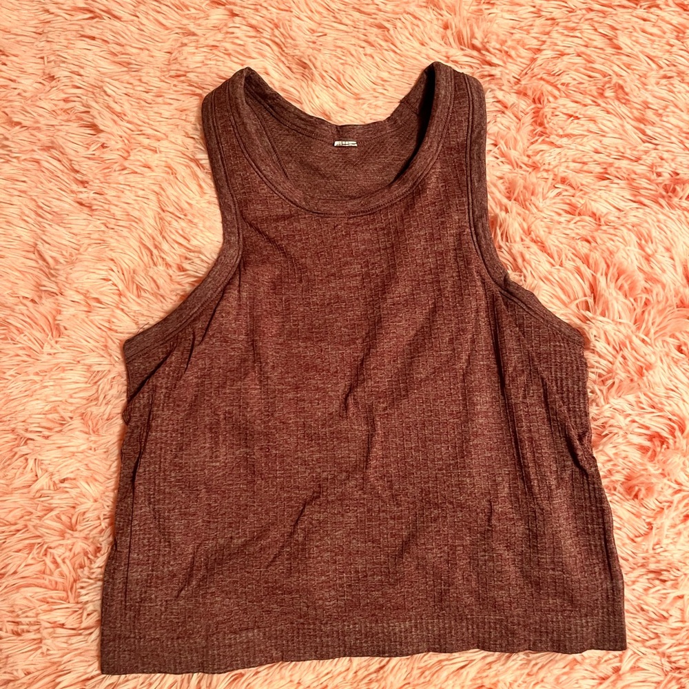 Chic Sleeveless Brown Tank Top